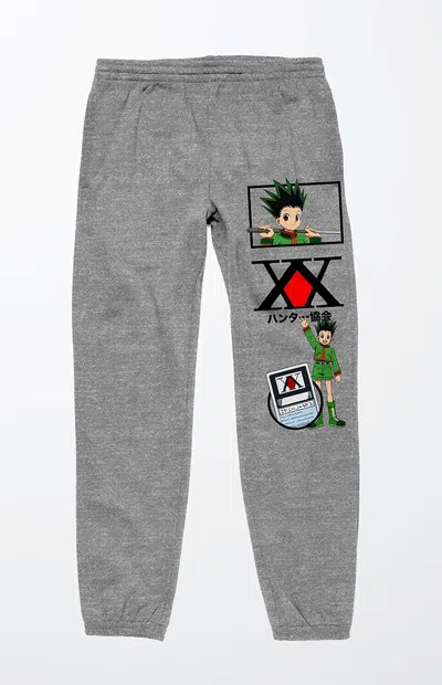 Pacsun Men's Hunter X Hunter Anime Sweatpants In Gray
