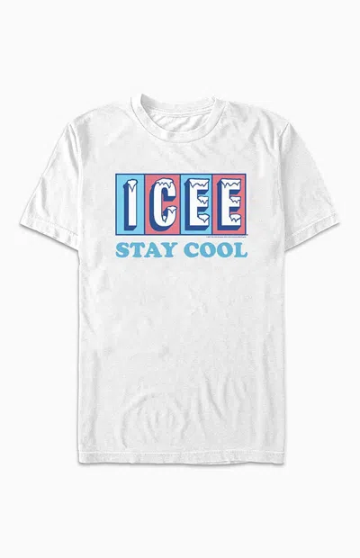 Pacsun Men's Icee Stay Cool T-shirt In White