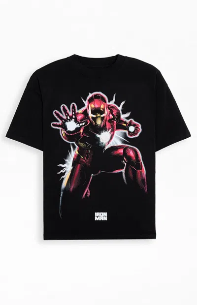 Pacsun Men's Iron Man Armored T-shirt In Black