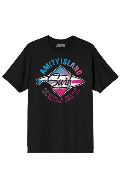 Pacsun Men's Jaws Amity Island T-shirt In Black
