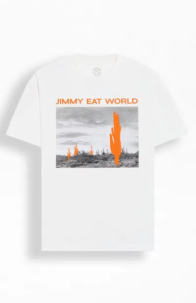 Pacsun Men's Jimmy Eat World T-shirt In White