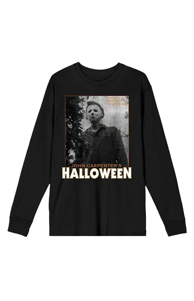 Pacsun Men's John Carpenters Halloween Long Sleeve T-shirt In Brown In Black