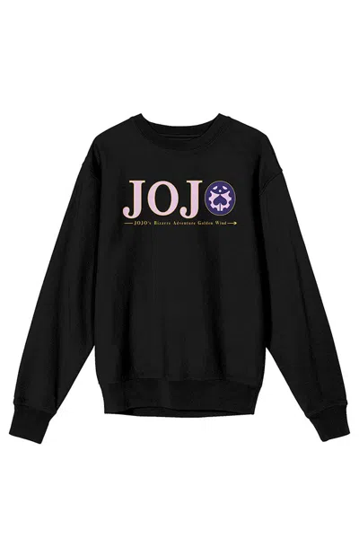 Pacsun Men's Jojo's Bizarre Adventure Giorno & Bucciarati Crew Neck Sweatshirt In Black