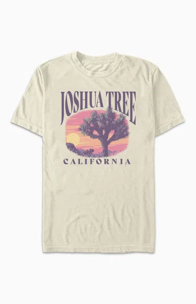 Pacsun Men's Joshua Tree California T-shirt In Ivory In Multi