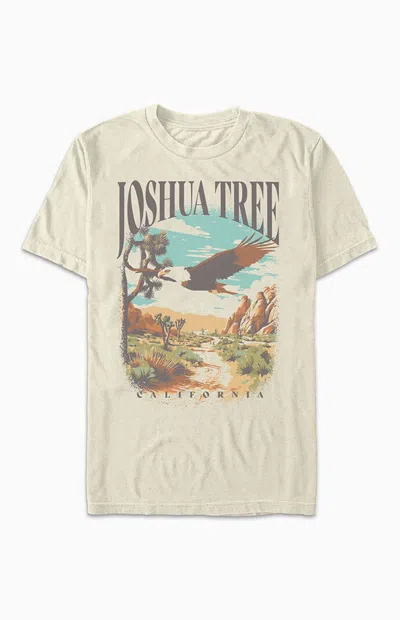 Pacsun Men's Joshua Tree Eagle T-shirt In Ivory In Gold