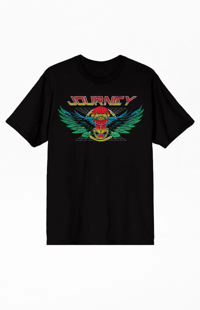 Pacsun Men's Journey Vintage Scarab And Album Stacks T-shirt In Black