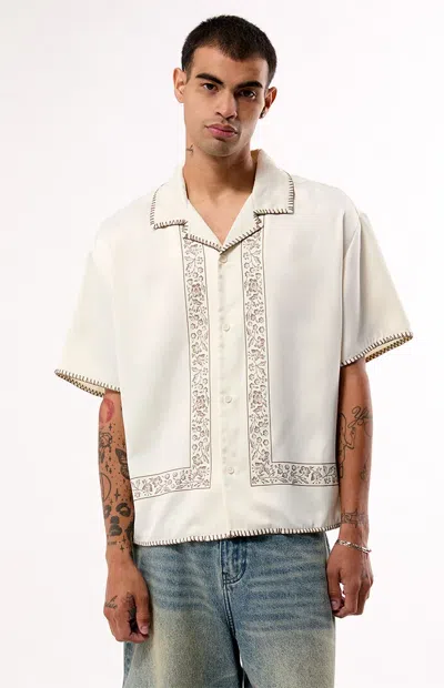 Pacsun Men's Julius Resort Camp Shirt In Cream In White