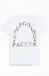 Pacsun Men's Keep Going T-shirt In White In White