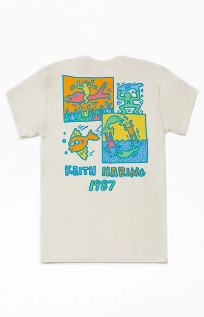 Pacsun Men's Keith Haring 1987 T-shirt In Tan In Brown