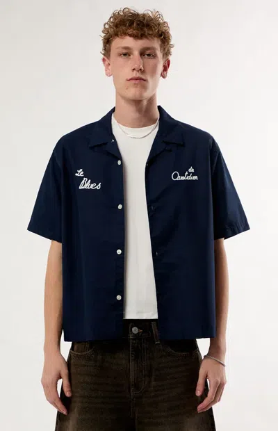 Pacsun Men's Liberte Le Blues Camp Shirt In Black