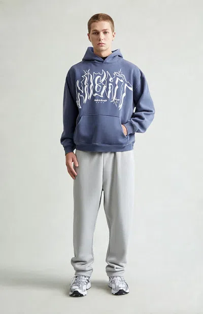 Pacsun Men's Light Gray Straight Leg Sweatpants In Silver