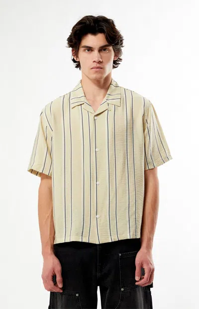 Pacsun Men's Lisbon Camp Shirt In Tan In Brown