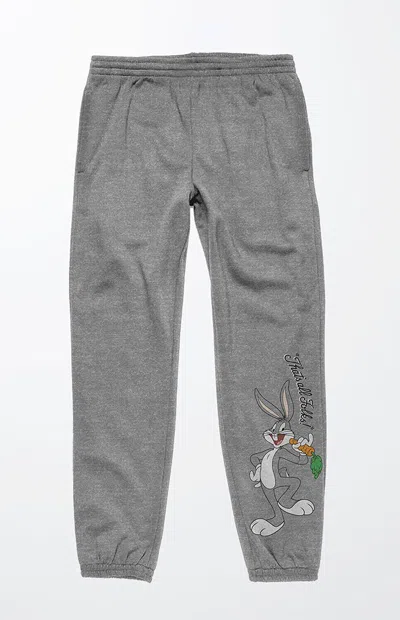 Pacsun Men's Looney Tunes Classic Bugs Sweatpants In Gray