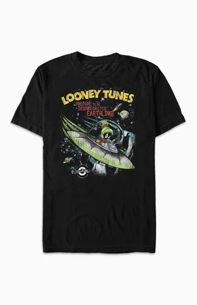 Pacsun Men's Looney Tunes Marvin The Martian T-shirt In Black