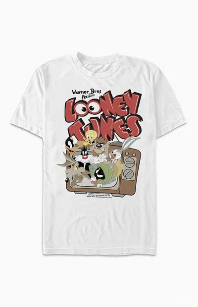 Pacsun Men's Looney Tunes Tv T-shirt In White