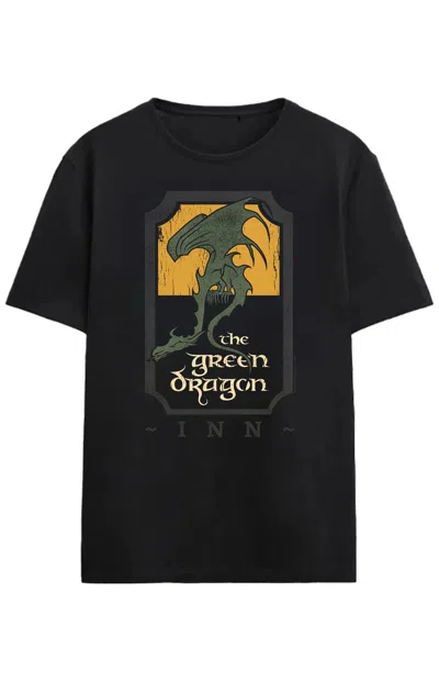 Pacsun Men's Lord Of The Rings Green Drogon Inn T-shirt In Black