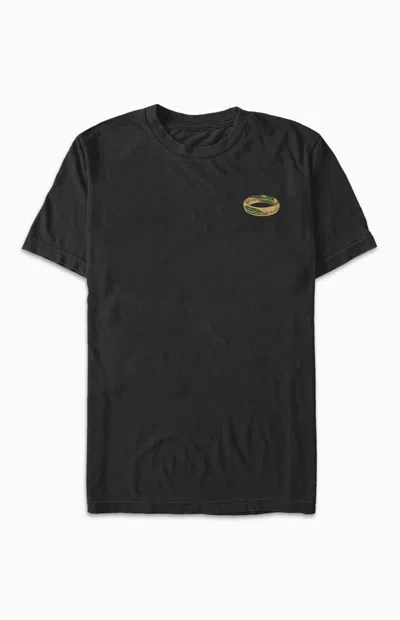 Pacsun Men's Lord Of The Rings Technical T-shirt In Black
