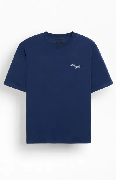 Pacsun Men's Los Angeles Embroidered T-shirt In Blue