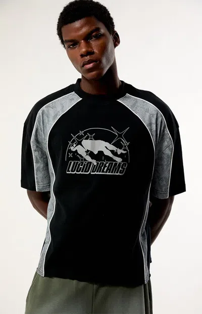 Pacsun Men's Lucid Dreams Camo Block T-shirt In Black