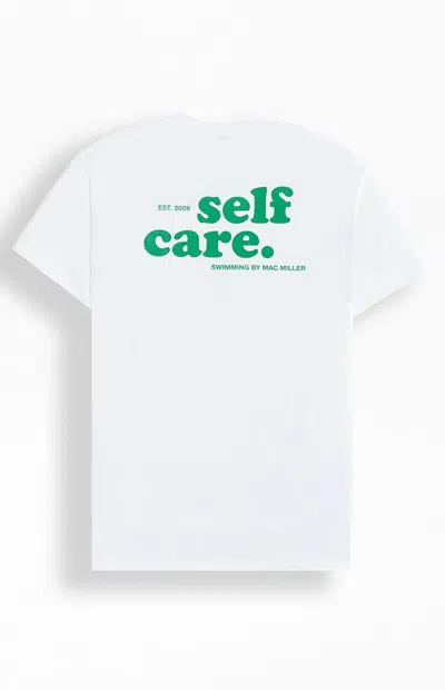 Pacsun Men's Mac Miller Self Care T-shirt In White