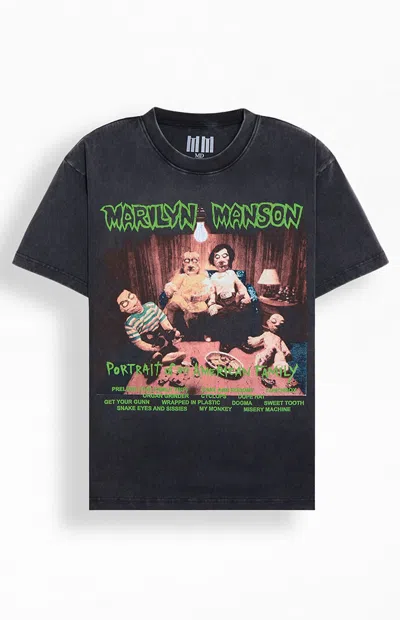Pacsun Men's Marilyn Manson T-shirt In Black