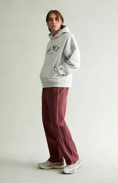 Pacsun Men's Maroon Baggy Track Pants In Pink