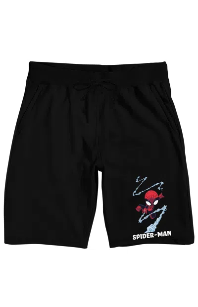 Pacsun Men's Marvel Universe Chibi Spider-man Sweat Shorts In Black