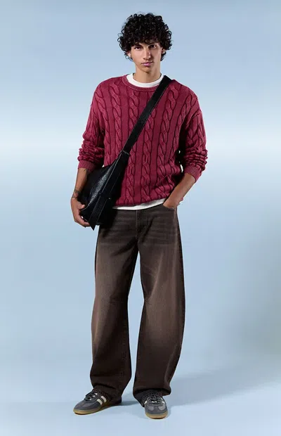 Pacsun Men's Mason Baggy Barrel Jeans Brown
