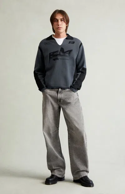 Pacsun Men's Mason Baggy Jeans Darted Dark Gray