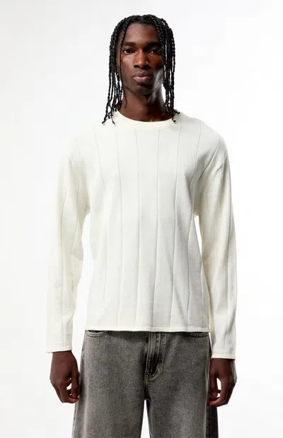 Pacsun Men's Mason Knit Crew Neck Sweater In Cream In White