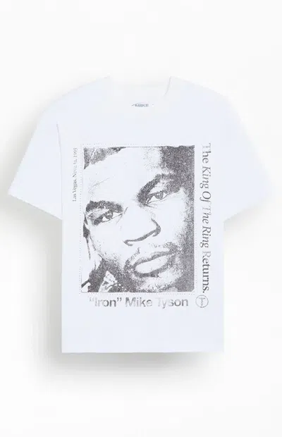 Pacsun Men's Mike Tyson Portrait Profile T-shirt In White In Multi