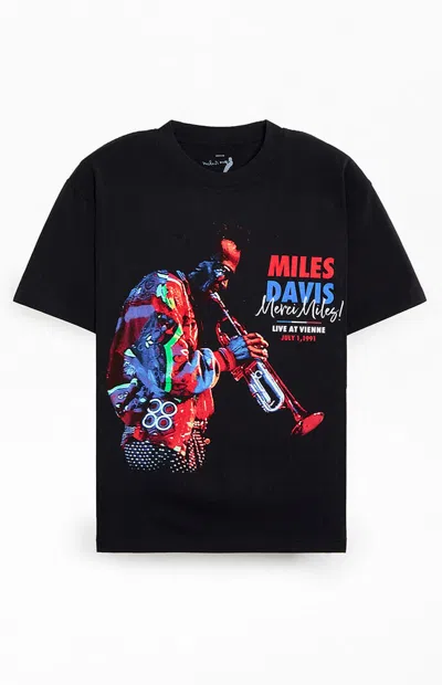 Pacsun Men's Miles Davis Colorful T-shirt In Black In Blue