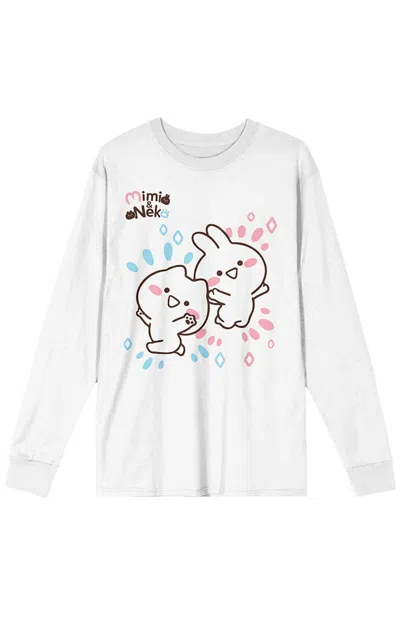 Pacsun Men's Mimi & Neko Rabbit Long Sleeve T-shirt In White
