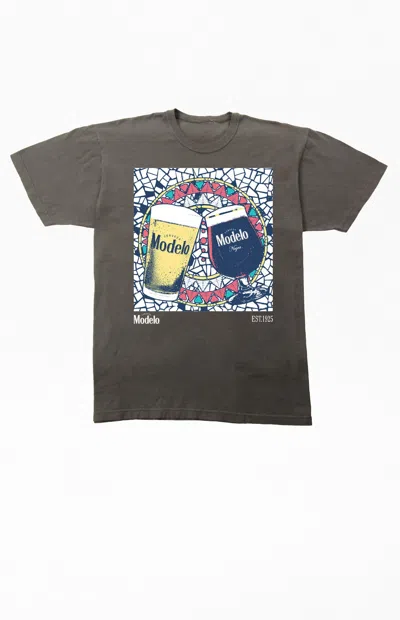 Pacsun Men's Modelo Glasses Mosaic T-shirt In Black Heather