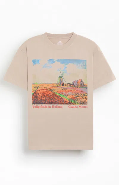 Pacsun Men's Monet Windmill T-shirt In Cream In Pink