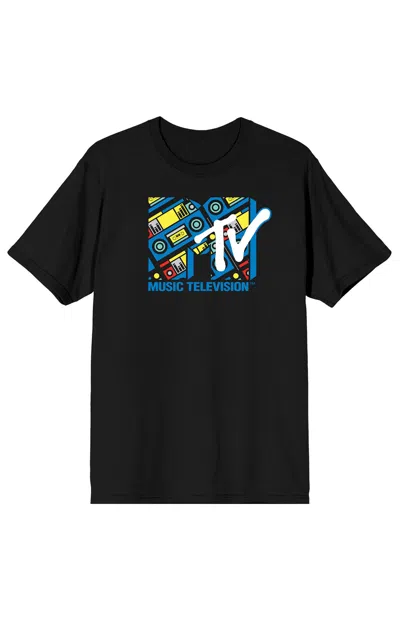 Pacsun Men's Mtv Boombox Logo T-shirt In Black
