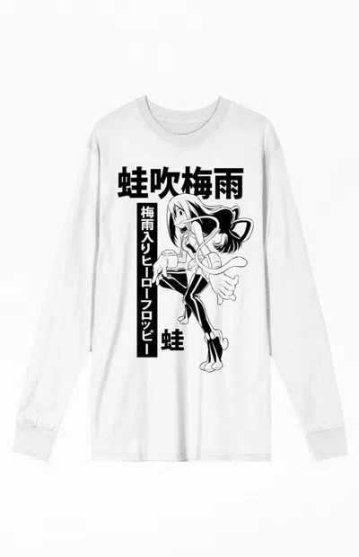 Pacsun Men's My Hero Academia Anime Long Sleeve T-shirt In White