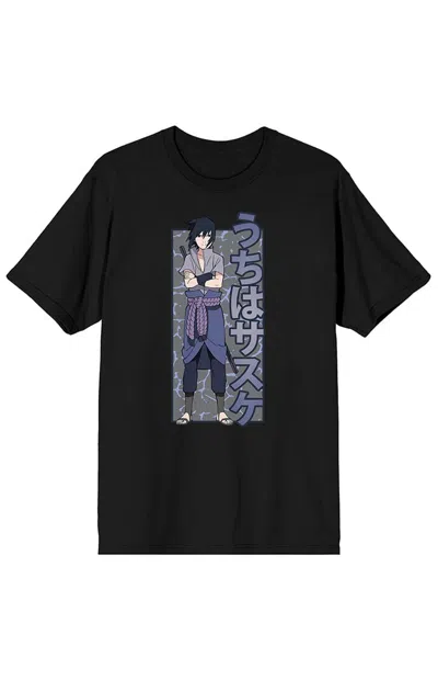 Pacsun Men's Naruto Shippuden Sasuke Anime T-shirt In Black