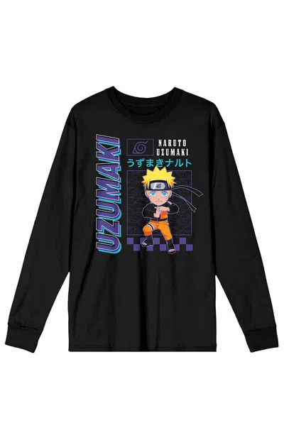 Pacsun Men's Naruto Shippuden Uzumaki Long Sleeve T-shirt In Black