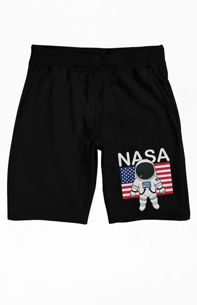 Pacsun Men's Nasa Astronaut Usa Sweat Shorts In Black