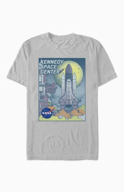 Pacsun Men's Nasa Kennedy Space Center T-shirt In Silver In Gray