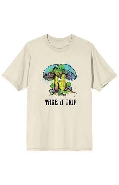 Pacsun Men's Natural World Take A Trip T-shirt In Sand In Neutral