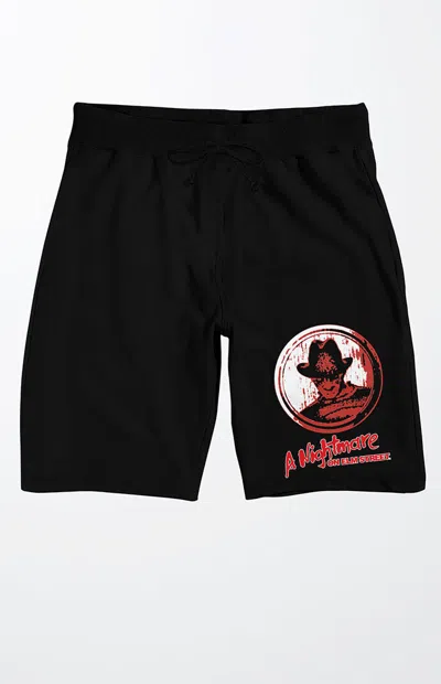 Pacsun Men's Nightmare On Elm Street Sweat Shorts In Black