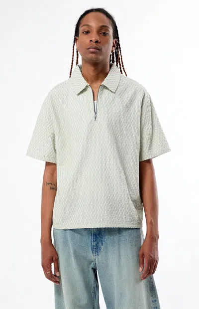 Pacsun Men's Nomad Green Quarter Zip Shirt