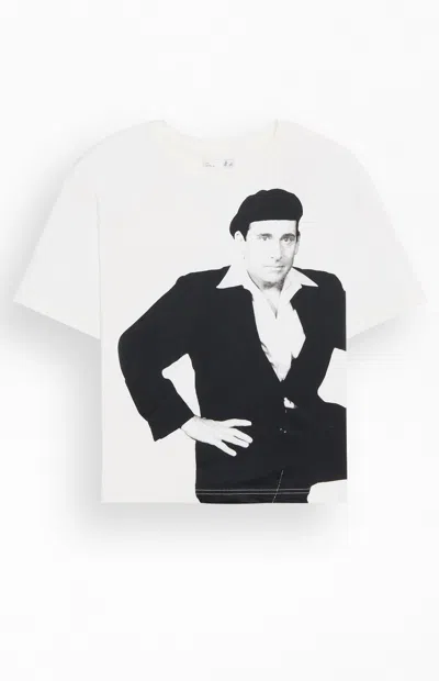 Pacsun Men's Office Date Mike T-shirt In White
