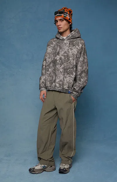 Pacsun Men's Olive Bolton Baggy Track Pants In Green