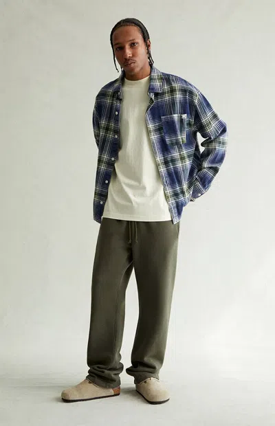 Pacsun Men's Olive Straight Leg Sweatpants In Green