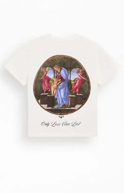 Pacsun Men's Only Love Can Last T-shirt In Cream In White