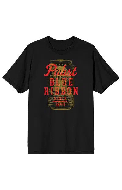 Pacsun Men's Pabst Blue Ribbon Foaming T-shirt In Black