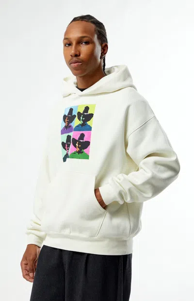Pacsun Men's Pac Artist Network X Randy Perez Cowboy Hoodie In Cream In White